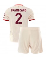 Bayern Munich Dayot Upamecano #2 Alternativní dres pro děti 2024-25 Krátký Rukáv (+ trenýrky)